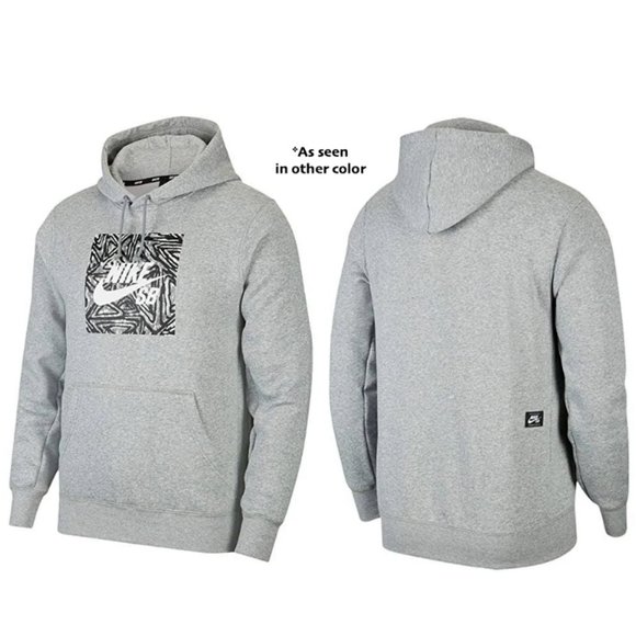 Nike SB Triangle GFX Men's Skateboard Pullover Hoodie - Navy Blue - Picture 7 of 7